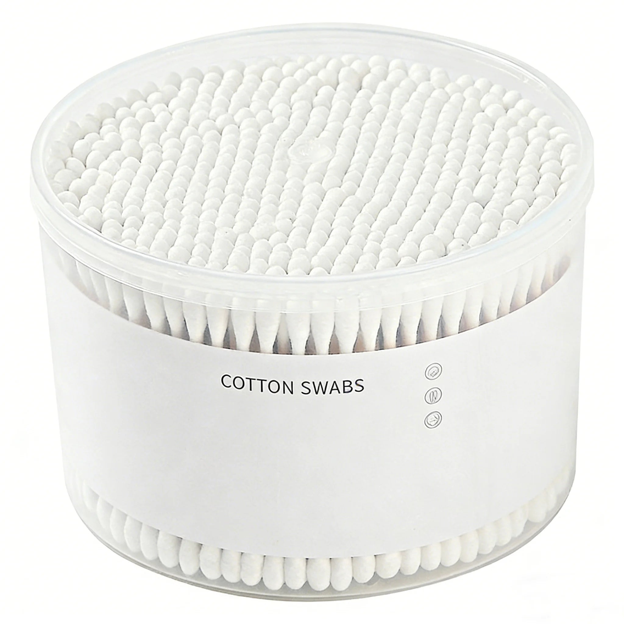 Skylark Ultra-Soft 500-Count Large-Capacity Double Head Bamboo Cotton Buds with Round+Point+Spiral Heads for Makeup Remover