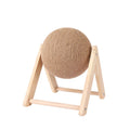 V-Shaped Interactive Cat Scratcher Solid Wood With Sisal Climbing and Play Features Sustainable and Eco-Friendly