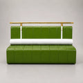 In Stock Commercial Dining Booth Sofa Upholstered Leather Bench Seating Ready to Ship Modern Cafe Restaurant Furniture Set MegaBDM