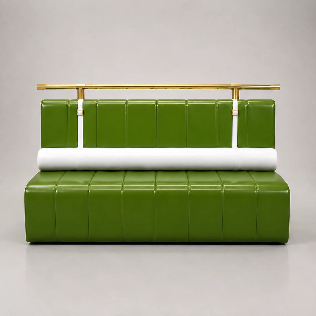 In Stock Commercial Dining Booth Sofa Upholstered Leather Bench Seating Ready to Ship Modern Cafe Restaurant Furniture Set MegaBDM