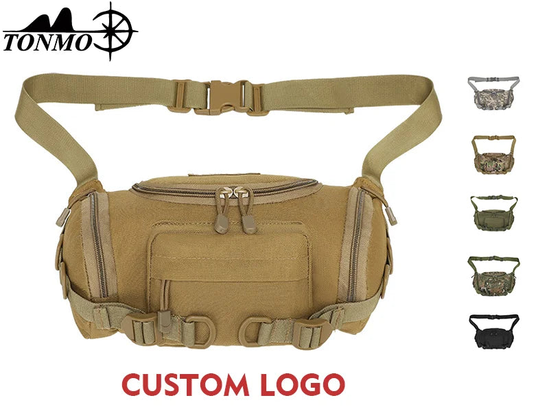 TONMO Wholesale Tactical Molle Chest Waist Bag Oxford Waterproof Unisex Multi-Purpose for Cycling Outdoor Sports