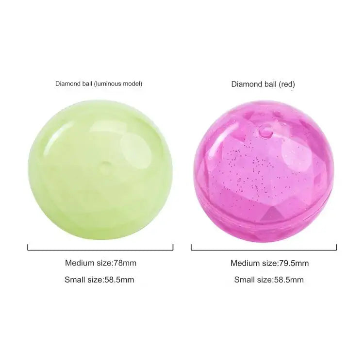 TPR Bite-Resistant Diamond Glow-in-the-Dark Ball - Interactive Dog Toy for Teething & Chewing