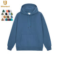 Custom Logo Distressed Unisex Hoodies Heavyweight Oversized Pullover Sun Faded Streetwear Acid Wash Hoodie