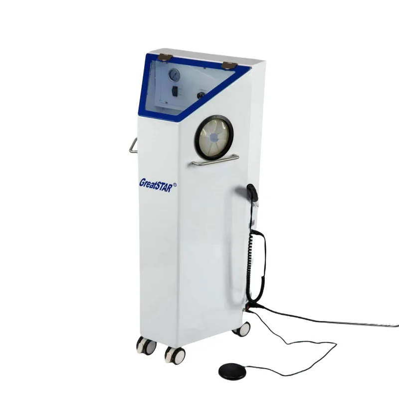 3in1 Dental Mobile Shadowless Workbench Oral Workbench With Alumina Sandblasting Machine Grinding Vacuum Cleaner Dust Box
