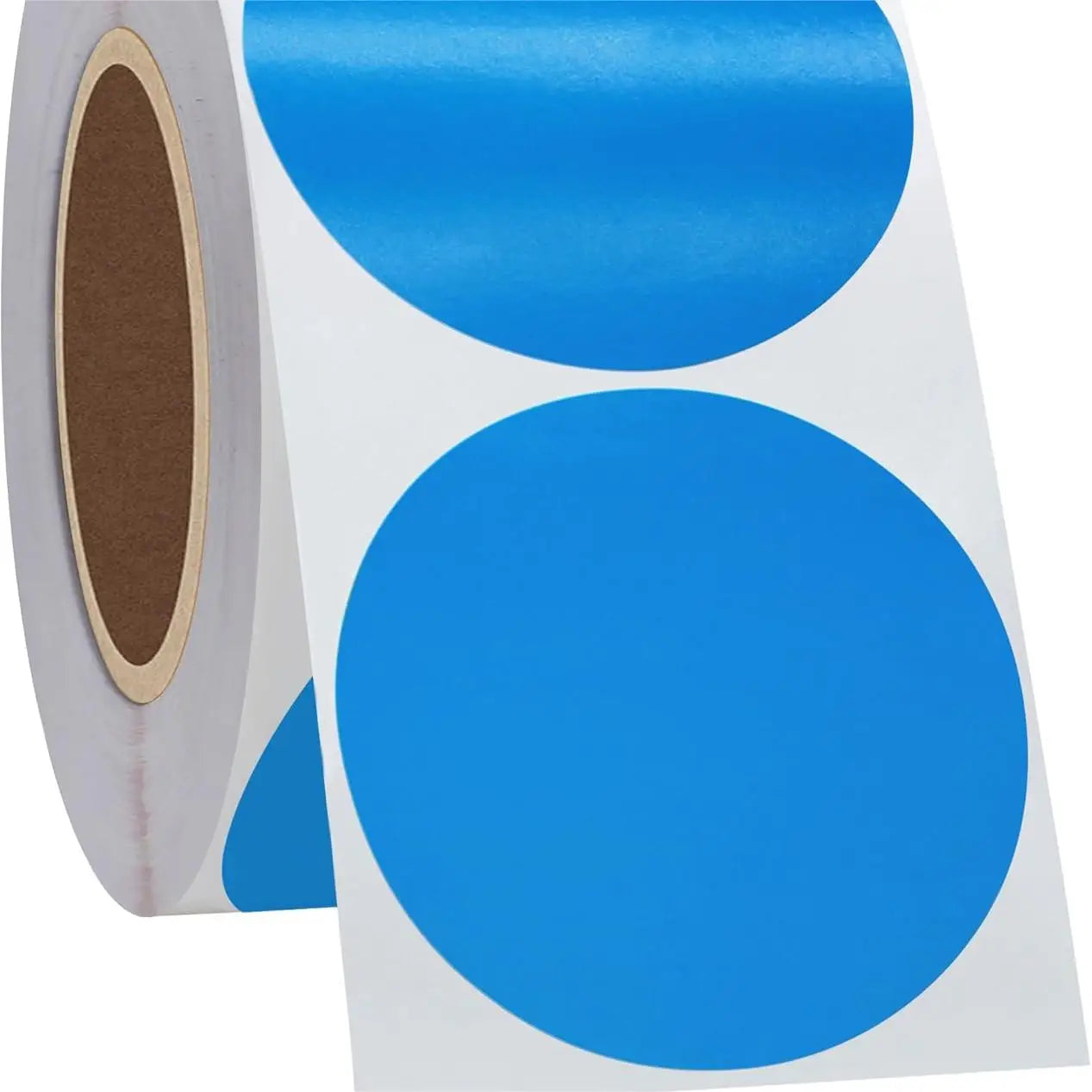 Reusable Blue 2 Inch Color Coding Garage Yard Sale Stickers 750 Pieces Easy Write Perforate Waterproof Paper Labels Packaging