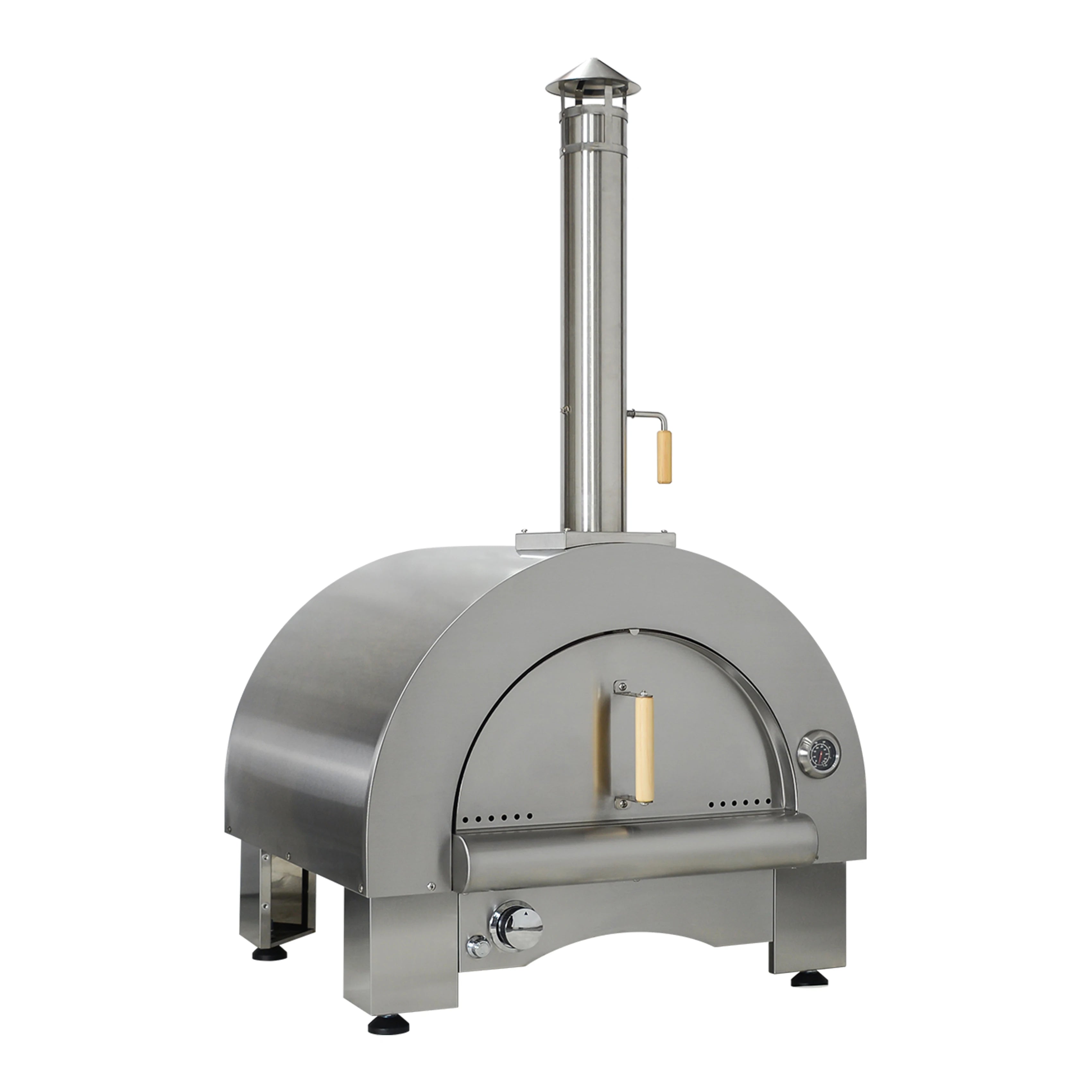 Professional Premium Gas Pizza Oven for Business Use 5-8 Person Cooking Area Heat-Resistant Firebrick Lining Metal Construction