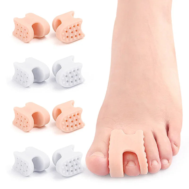 Melenlt Gel Toe Separator with Holes-Big Toe Spacers and Single