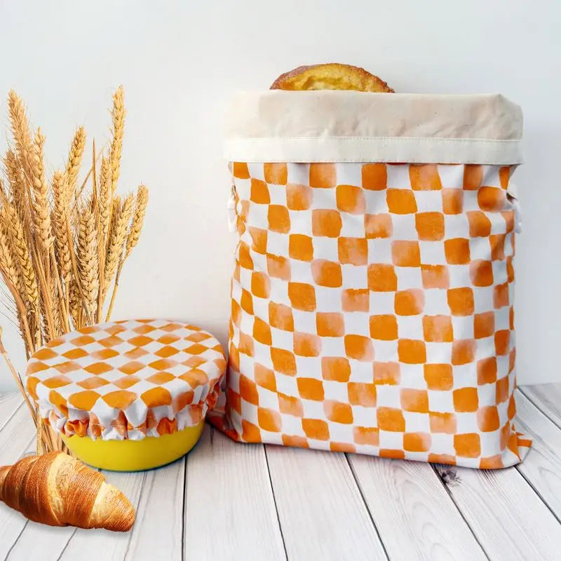 Folding Bread Bags with Bowl Cover for Homemade Sourdough Bread Shopping Bag