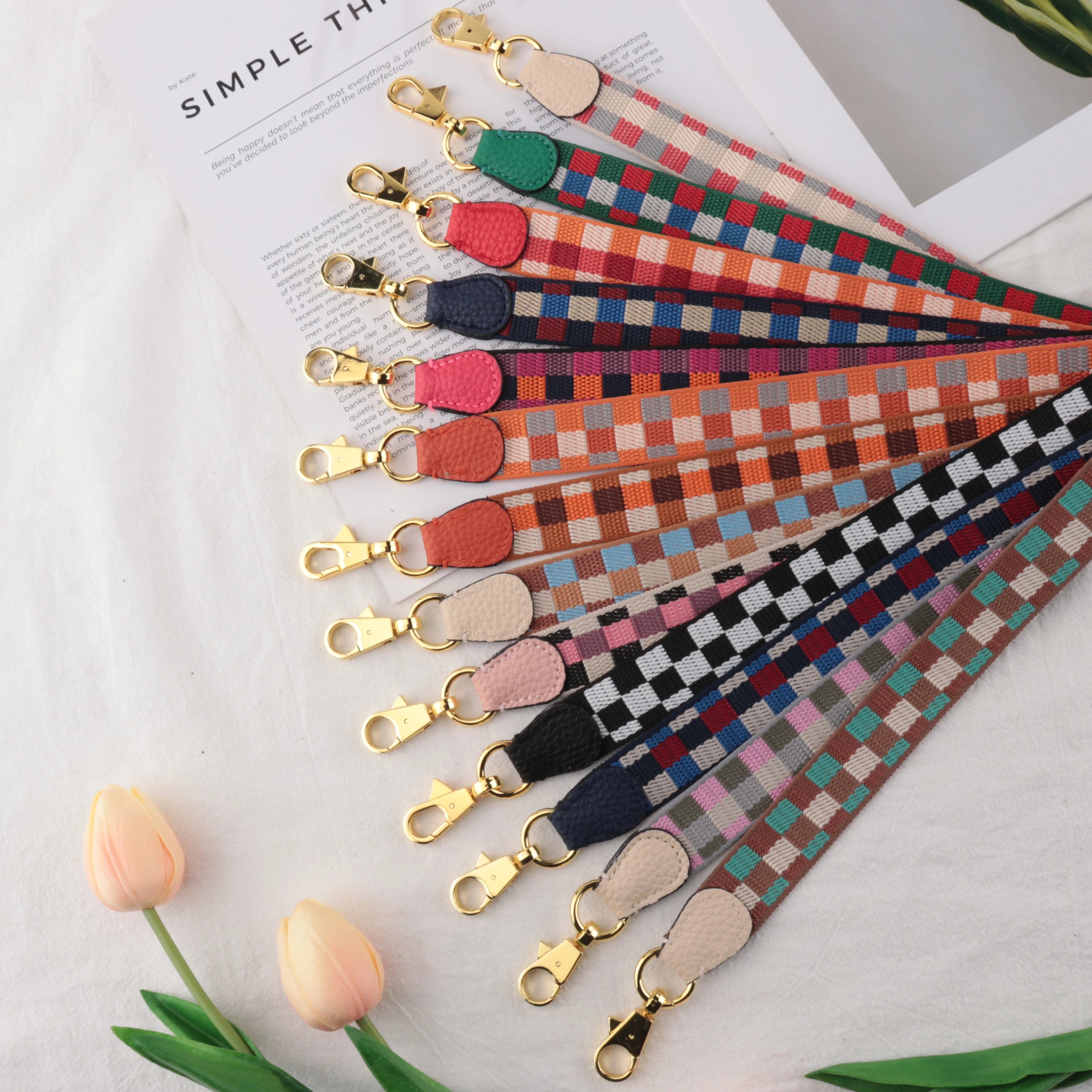 Colorful Replacement Bag Straps Modified Shoulder Strap Single Shoulder Crossbody Bag Accessories
