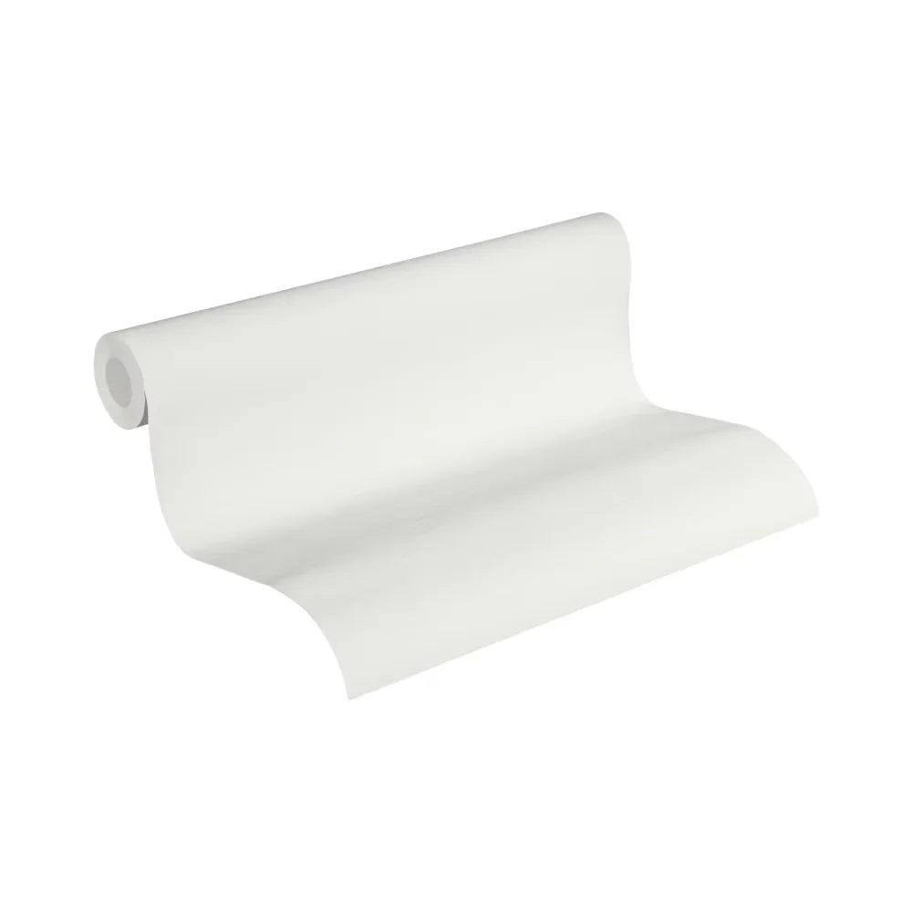 Made in Germany - Wallpaper rolls Solid Plain Colour White - Non Woven Vinyl - Wallpaper Plain Solid Colour - 1005 x 053 m