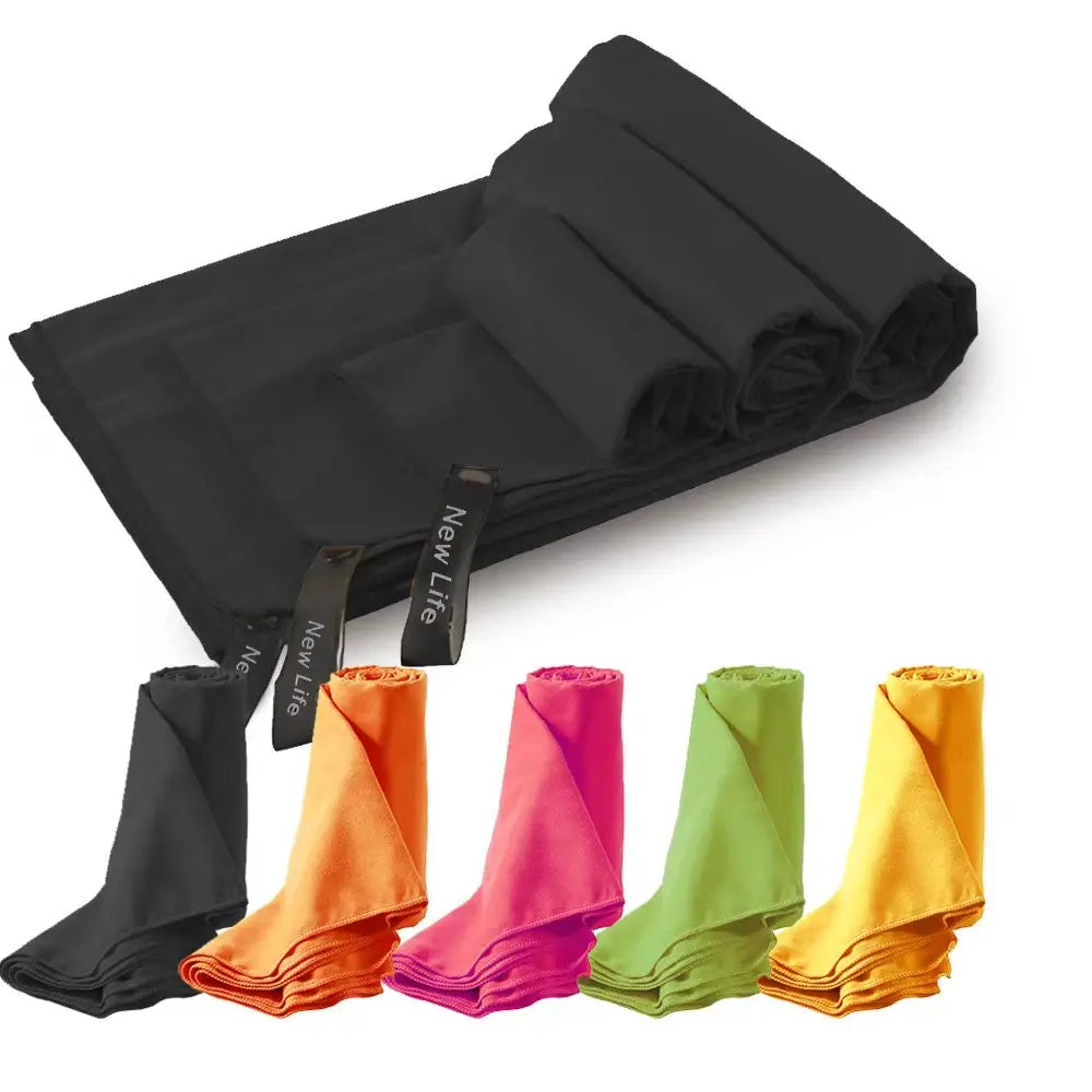 3-Pack Quick Drying Towels Printed Fiber Suede Towel Set Bicycle Gym Racing Microfiber Rally Sport Towel