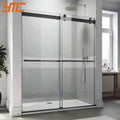 YMC Modern Frameless Stainless Steel 304 Shower Door Roller Wheels 8-10mm Tempered Glass Sliding Doors for Hotel Bathroom Use 5