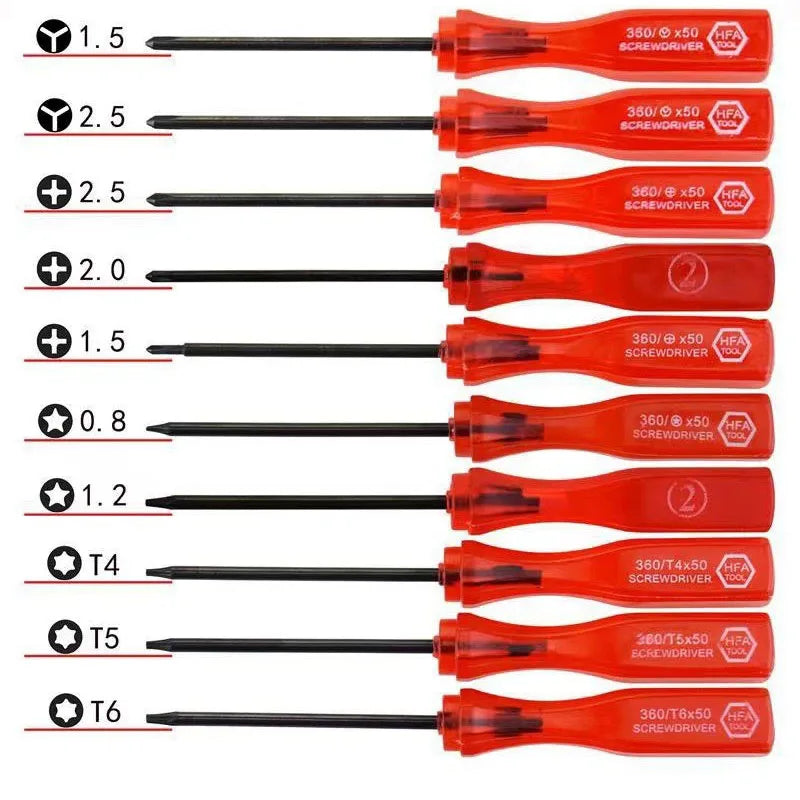 DIY OEM Plastic Handle Torx Screwdriver Tools for Mobile Phones and Game Consoles