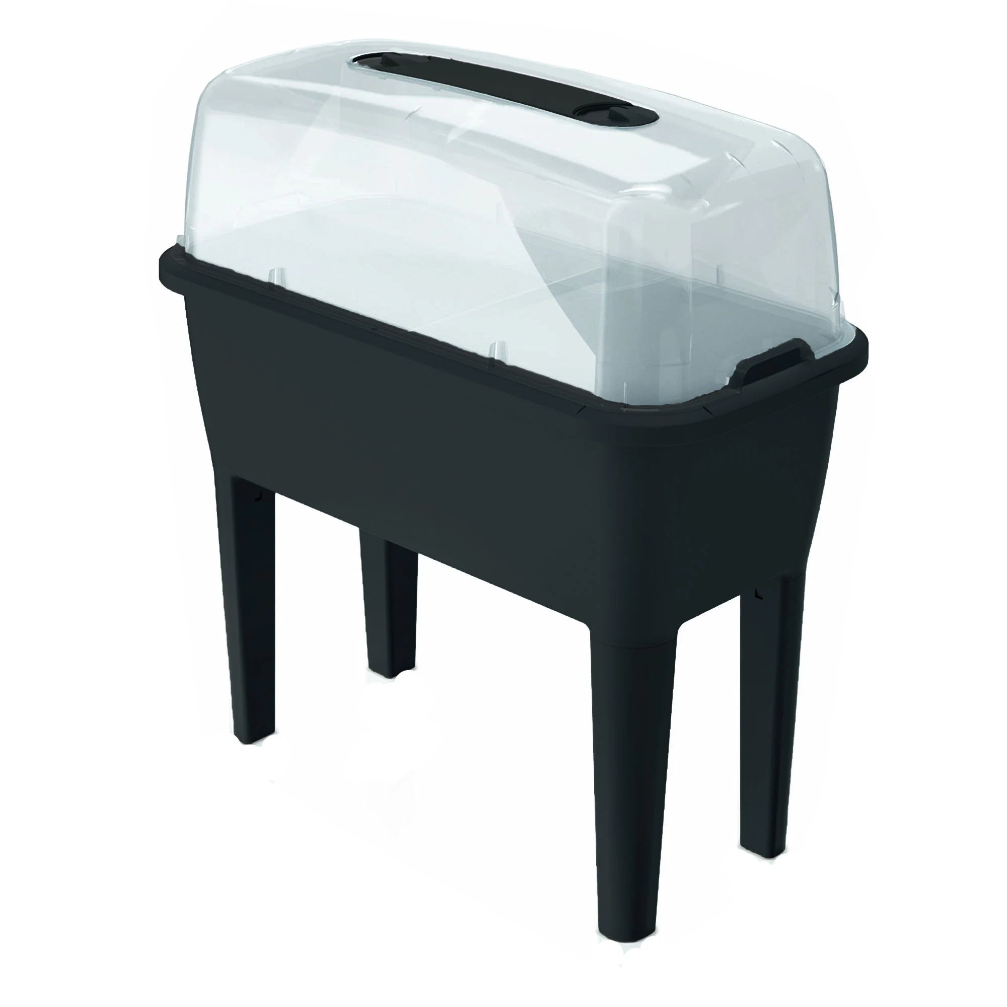 Urban garden with 52-liter polypropylene greenhouse 77 x 38 x 82 cm anthracite color