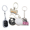 Company Name Logo Shape Keyring Custom 3D Metal Logo Key Chain Custom Keychains