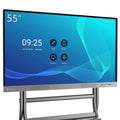 Interactive Whiteboard 4K UHD 55 Inch Touch Screen Flat Panel Display Smart Board with Stand Classroom Office Meeting