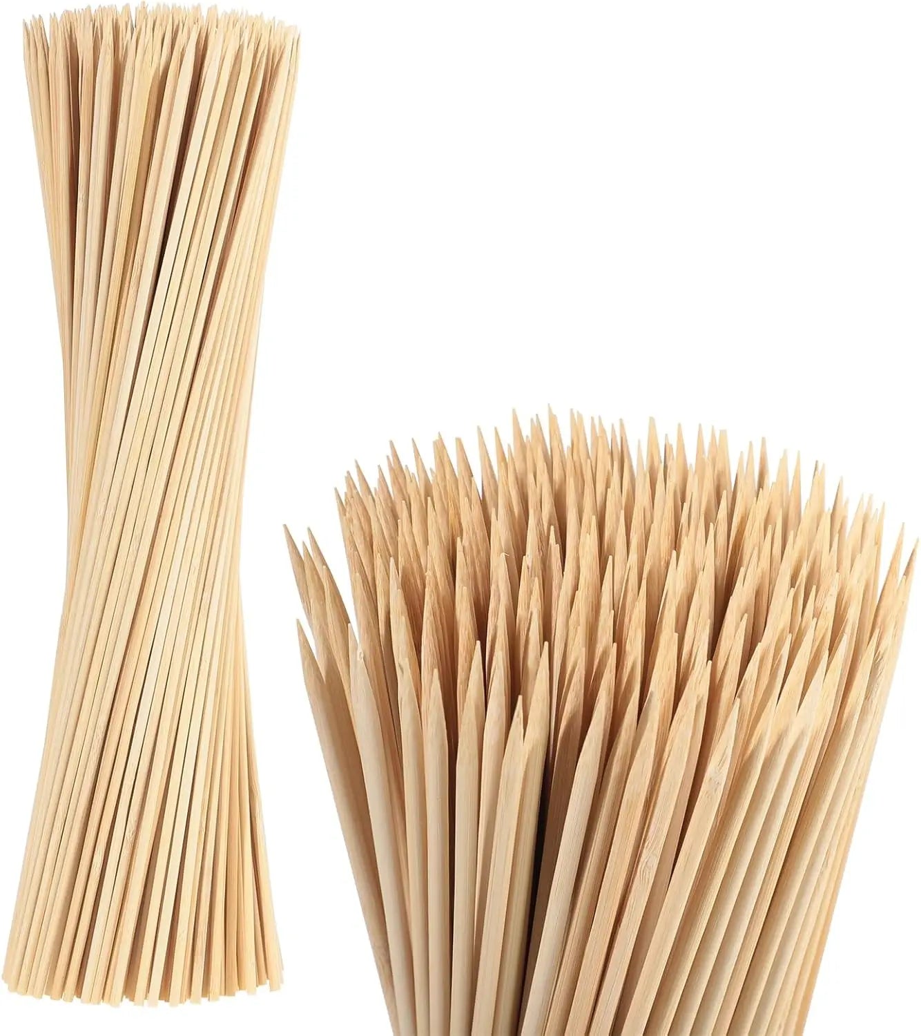 China Wholesale Sturdy Food Grade Round Bamboo BBQ Skewer Grill Meat Barbeque 7 10 Inches Sticks Party Kebab Outdoor