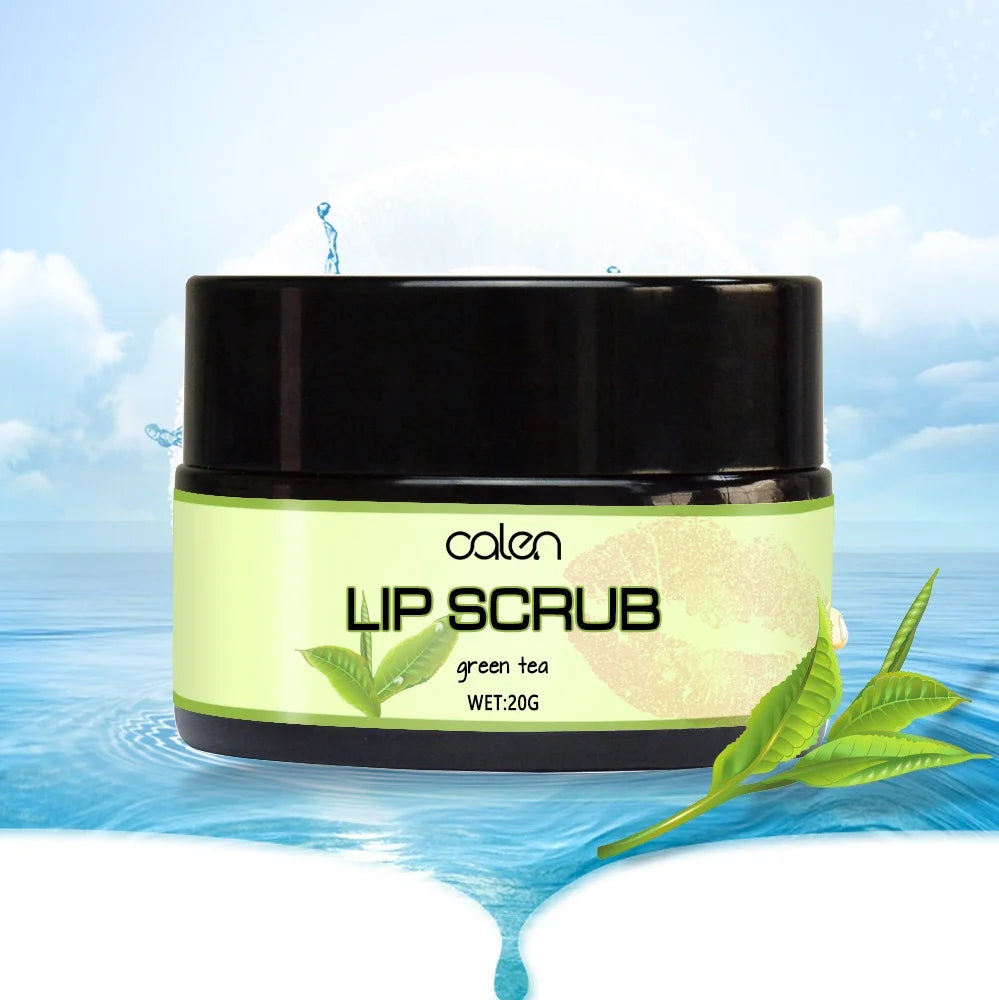 OEM Oalen Wholesale Private Label Green Tea Lip Scrub Exfoliating Natural Vegan Cream Waterproof with Herbal Ingredients