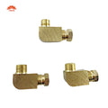 Brass Elbow Adaptor Right Angle Connector Joint Pipe Fitting Compression Ferrule PL-618 for 6mm Tube CNC Machining Lubrication