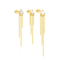 CANNER 2024 New Wholesale 925 Sterling Silver Pink White Zircon Heart Bow Stud Earrings for Women Gifts