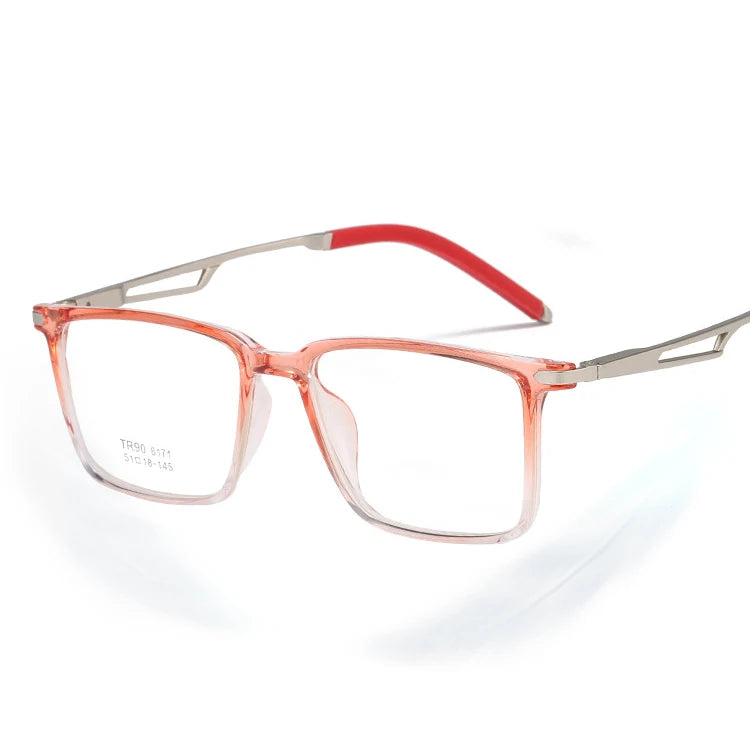 Custom Logo Eyeglass Frame Womens TR90 Anti Blue Light Blocking Eyeglasses Glasses