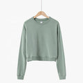 Custom logo Short Length Sweatshirts Winter Sweatshirt Womens Crew Neck Sweatshirts