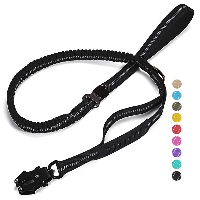 Shock Absorbing Quick Clip Pink Frog Clip Carabiner Tactical Dog Quick Release Leash Frog Clasp Padded With Car Seat Belt