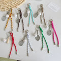 Mengda Handmade Beaded Bread Bag Charms Cute Rope Design Keychain Accessories for Purse Gift for Her for Cell Phone and Handbag
