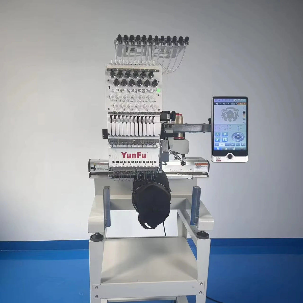 User-Friendly JY-1201 Computerized Cap Embroidery Machine 1 Head 12 Needles Home Use MegaBDM