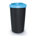 KEDEN 45L recycling bin in plastic with practical open lid blue color.