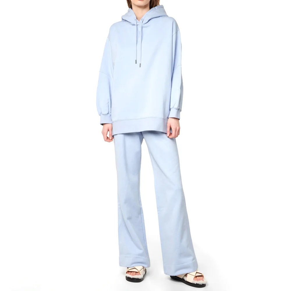 S-3XL Custom Logo Autumn Hooded Ladies Jogger 2-Piece Fitness Clothing Sweat Track Suits Womens 100% Cotton