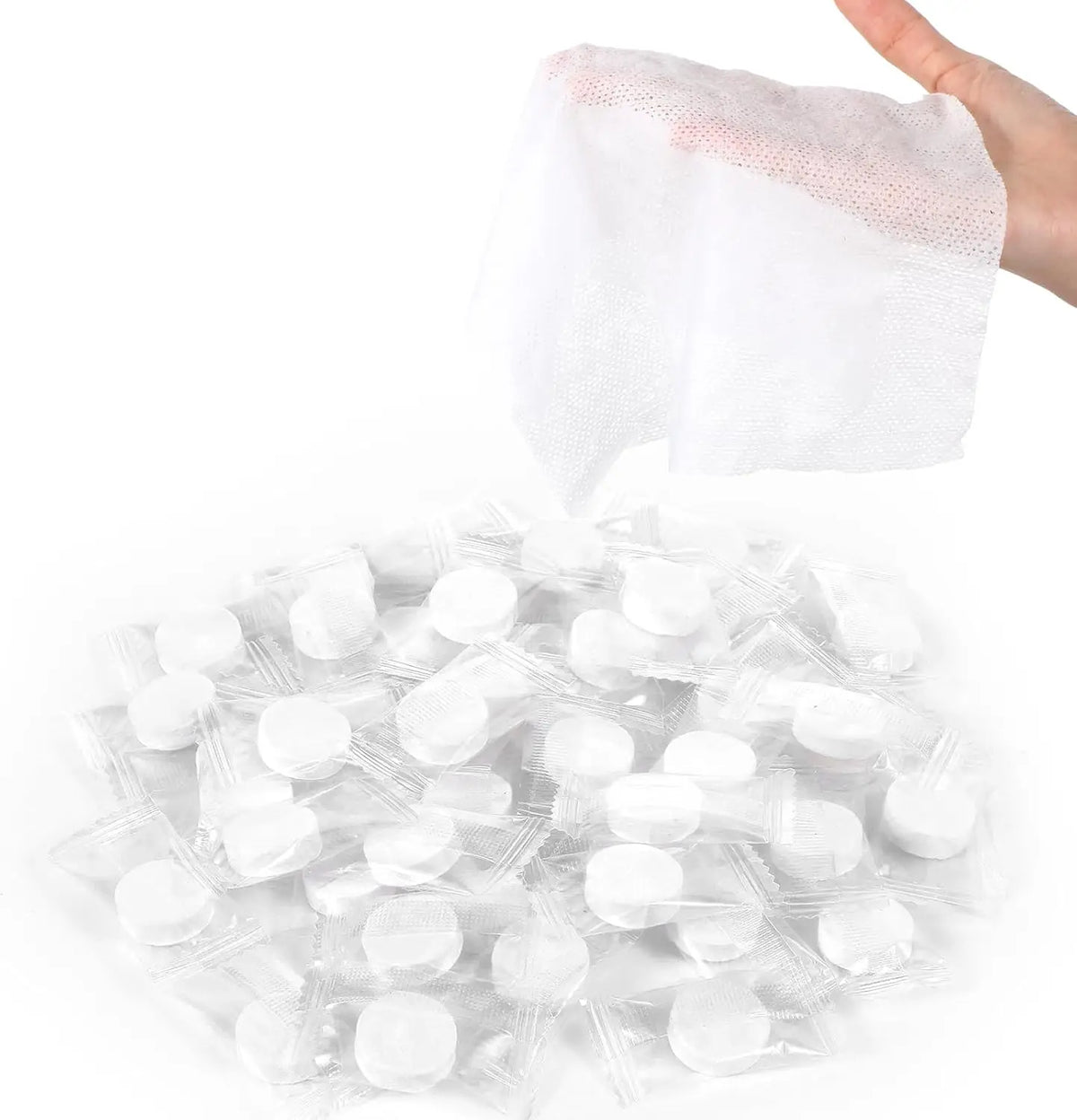 Disposable Compressed Towels Soft Compressed Hand Wipe Portable Compressed Coin Tissue for Travel Home Outdoor Activities MegaBDM