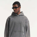 Eco-friendly Custom Double Zip-Up Fullzip Zipup Hoodie 350 400 450 Gsm Bulk Plain 100% Cotton Heavyweight Full Zip up Hoodie Men