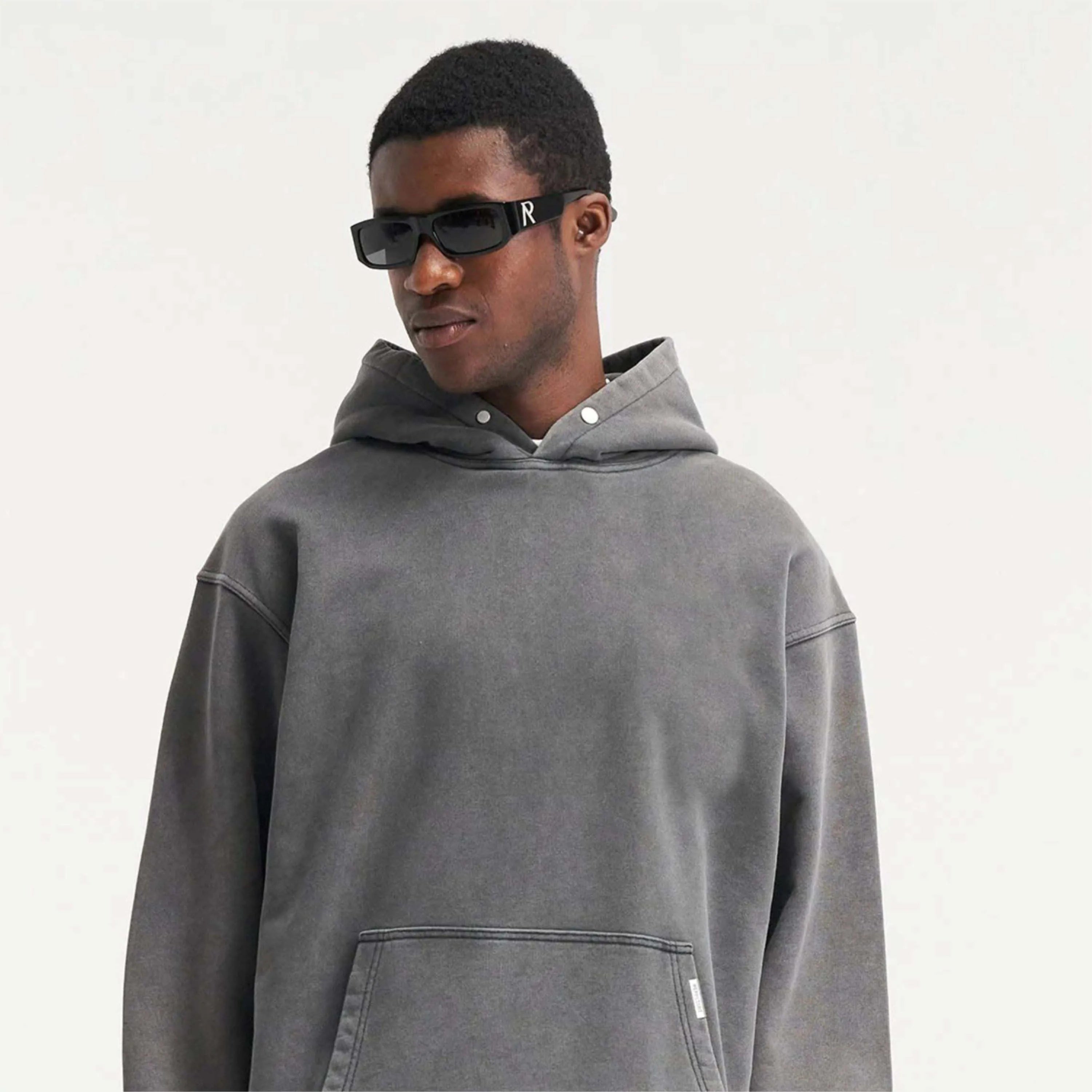 Eco-friendly Custom Double Zip-Up Fullzip Zipup Hoodie 350 400 450 Gsm Bulk Plain 100% Cotton Heavyweight Full Zip up Hoodie Men
