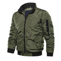 Custom Winter Nylon Bomber Men's Jackets With Embroidered Logo Outdoor Streetwear Plus Size Canvas Coats For Men