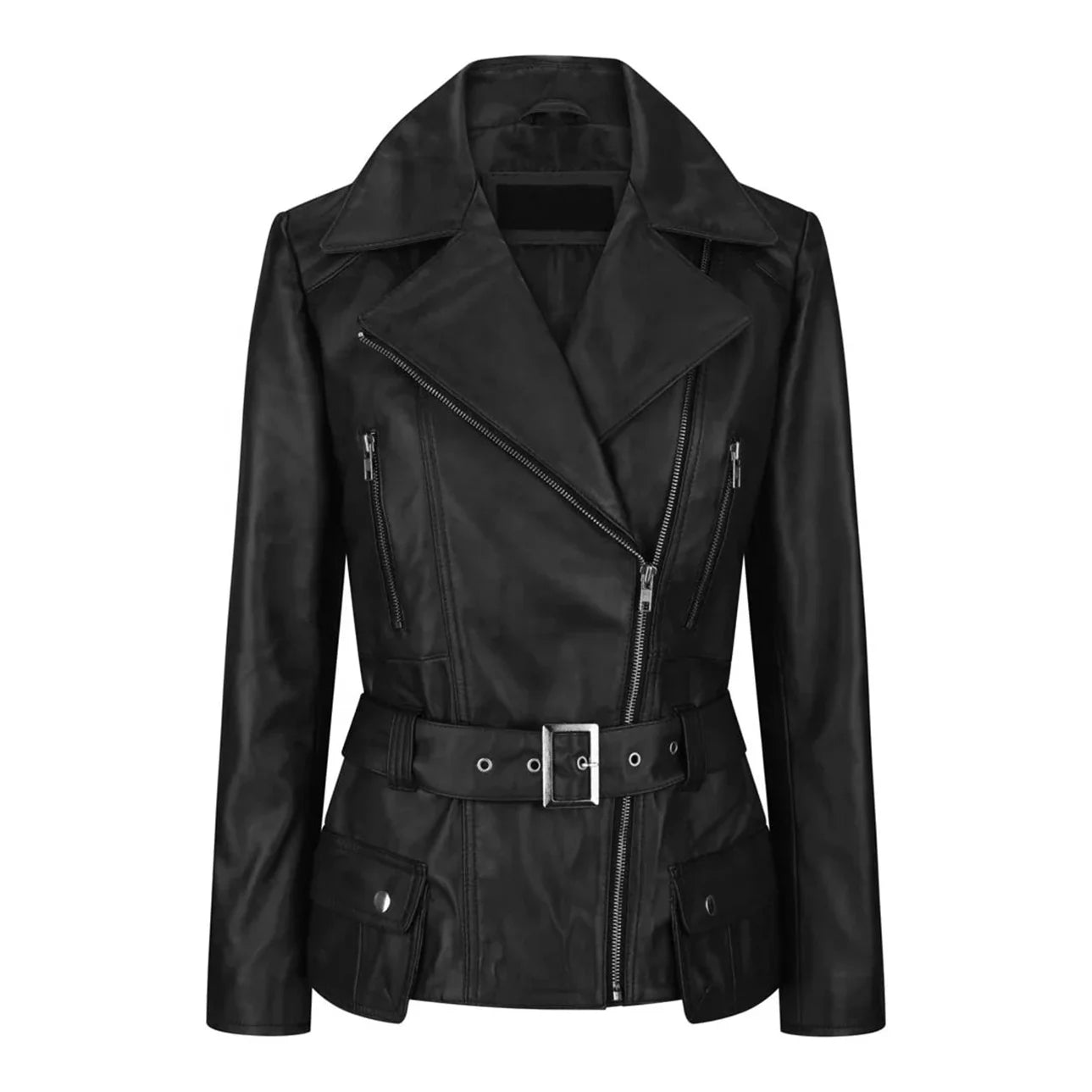 Custom Autumn 2026 New Product Women Clothing Spring Custom Outdoor Female Black Motorcycle Women PU Leather Jacket for Women
