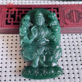 Myanmar Natural a Type Jadeite Jade Pendant Blue Water Mahasthamaprapta Emerald Pendant 79.37