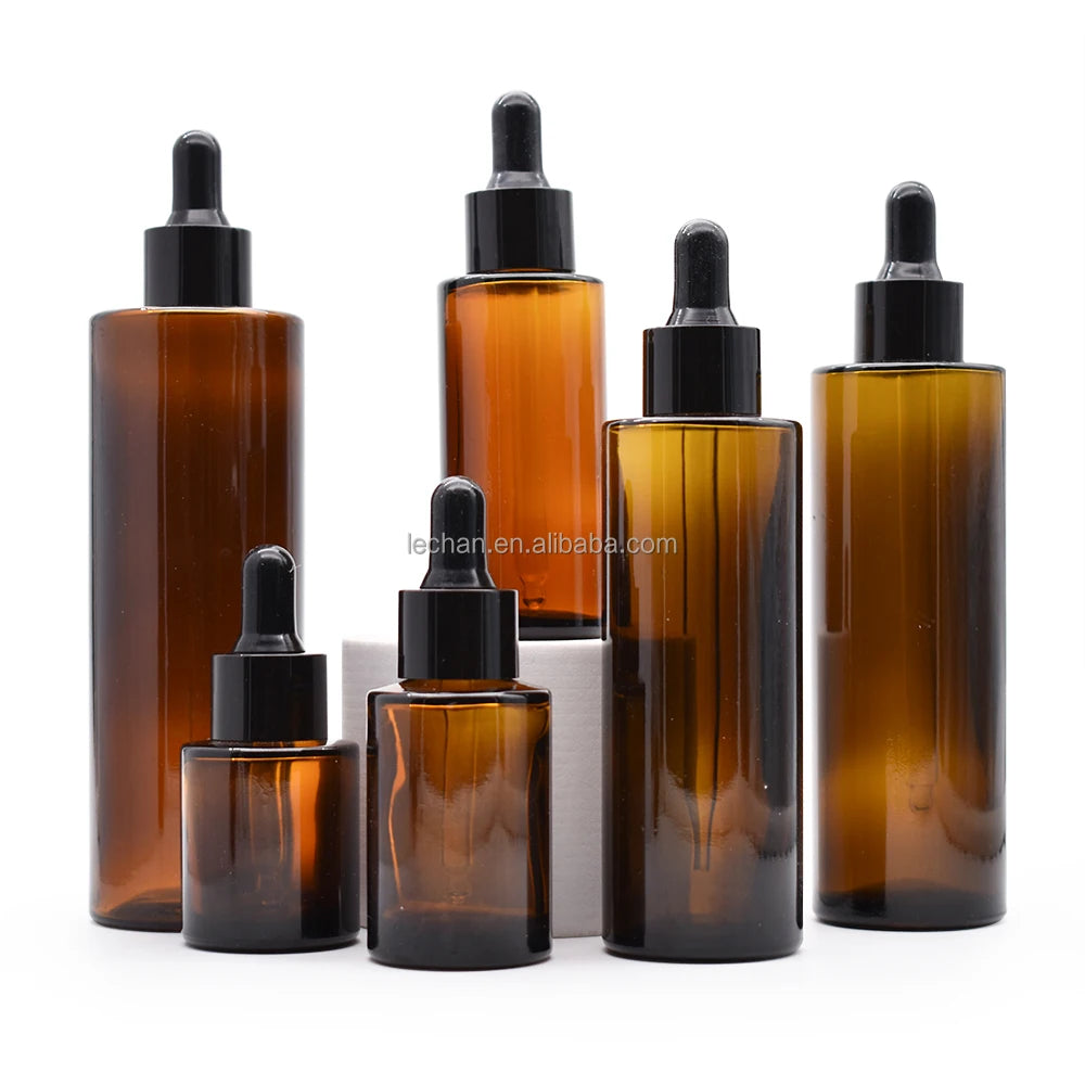 Cosmetic Empty  Dropper  Macaroon Color Vintage Essential Oil Dropped 100ml  Hair 30 ml 50ml