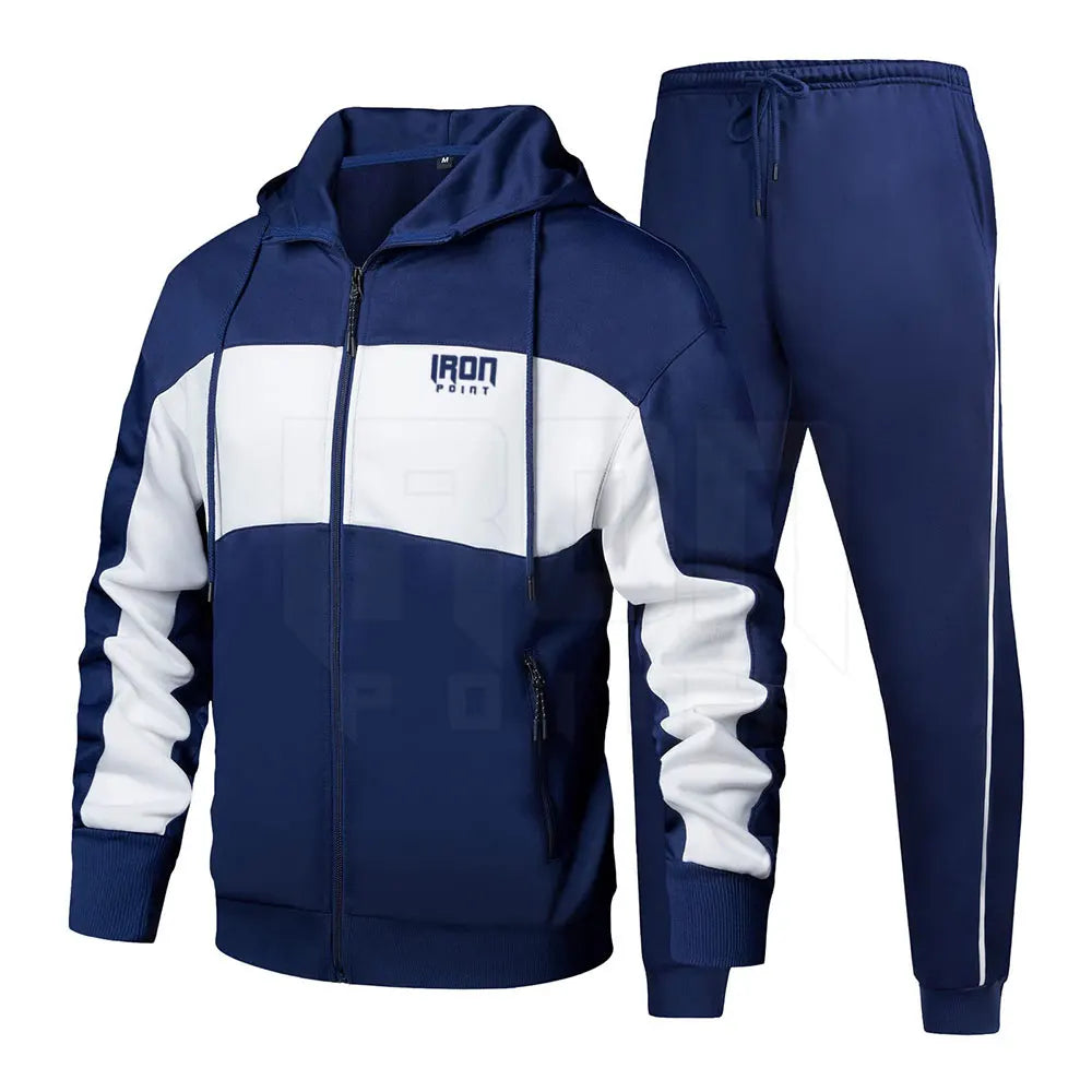 Hot Arrival Custom Designed Men's Hooded Fleece Tracksuit New Style Breathable Street Wear for Winter Solid Pattern Sets