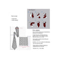 Istanbul Gravure Printed Textile Scarf and Handkerchief Set for Male Adult in Gray