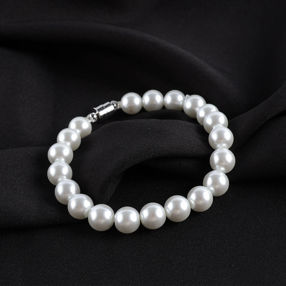 2025 New Wholesale Fashion Glass Pearl Bracelet Glass Bead Bracelet for Women