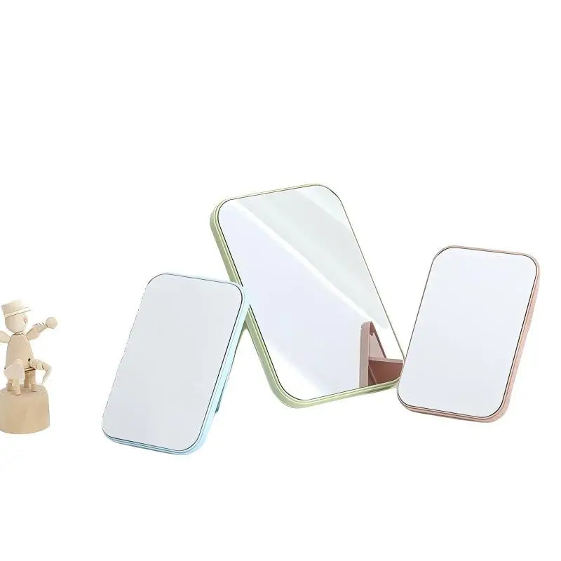 Skylark High-Definition Folding Desktop Vanity Portable Single-Sided Cosmetic Mirror 19x13cm for Dorm & Travel Makeup