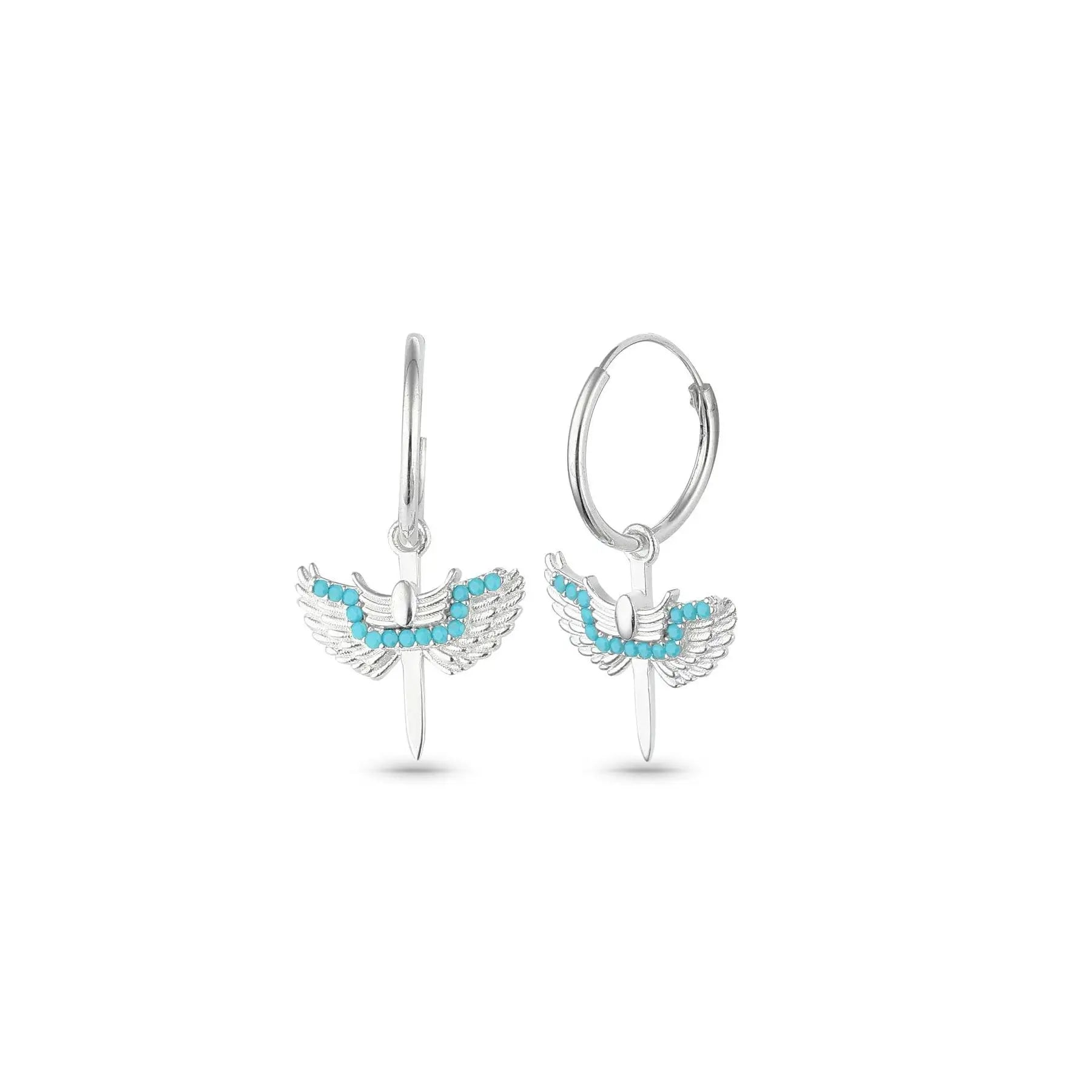 Azuris 925 Sterling Silver Ring Michael's Angel Earring Turkey Origin