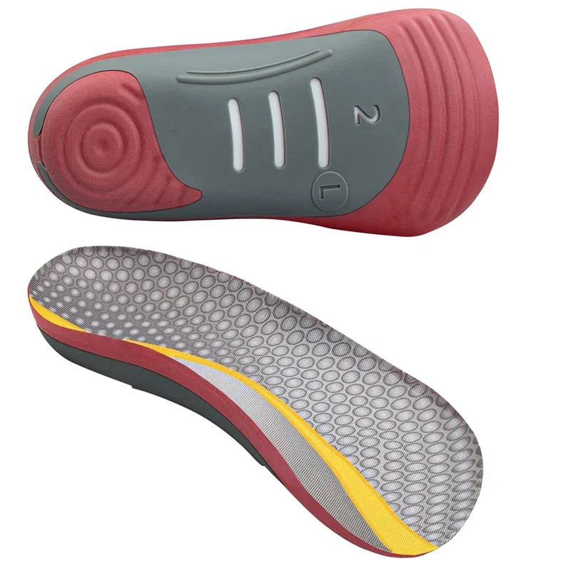Plantar Fasciitis Insoles for Flat Feet Over-Pronation Relief Heel Spurs High Arch Support 3/4 Orthotic Shoe Inserts.