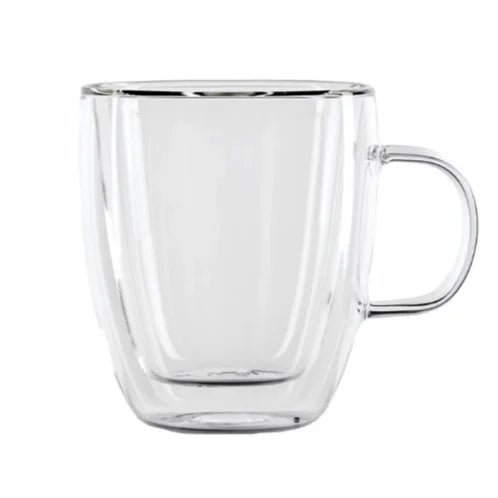 Wholesale Hand Blown Borosilicate Glass Double Wall Cups 16 oz Heat Resistant Dishwasher Safe Modern Classic Style for Holidays