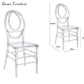 RTS TOP Popular Beach Wedding Chair Set up Wedding Plastic Acrylic Luxury Wedding Chairs