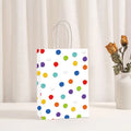 New Color-themed Creative Dot Coated Paper Gift Bag Rainbow Candy Festival Party Gift Wrapping