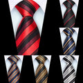 8cm Tie Gravatas Fashion Wholesale Woven 8 cm Striped Necktie Wedding Blue Man Stripes Fit Group Party Office Neck Ties