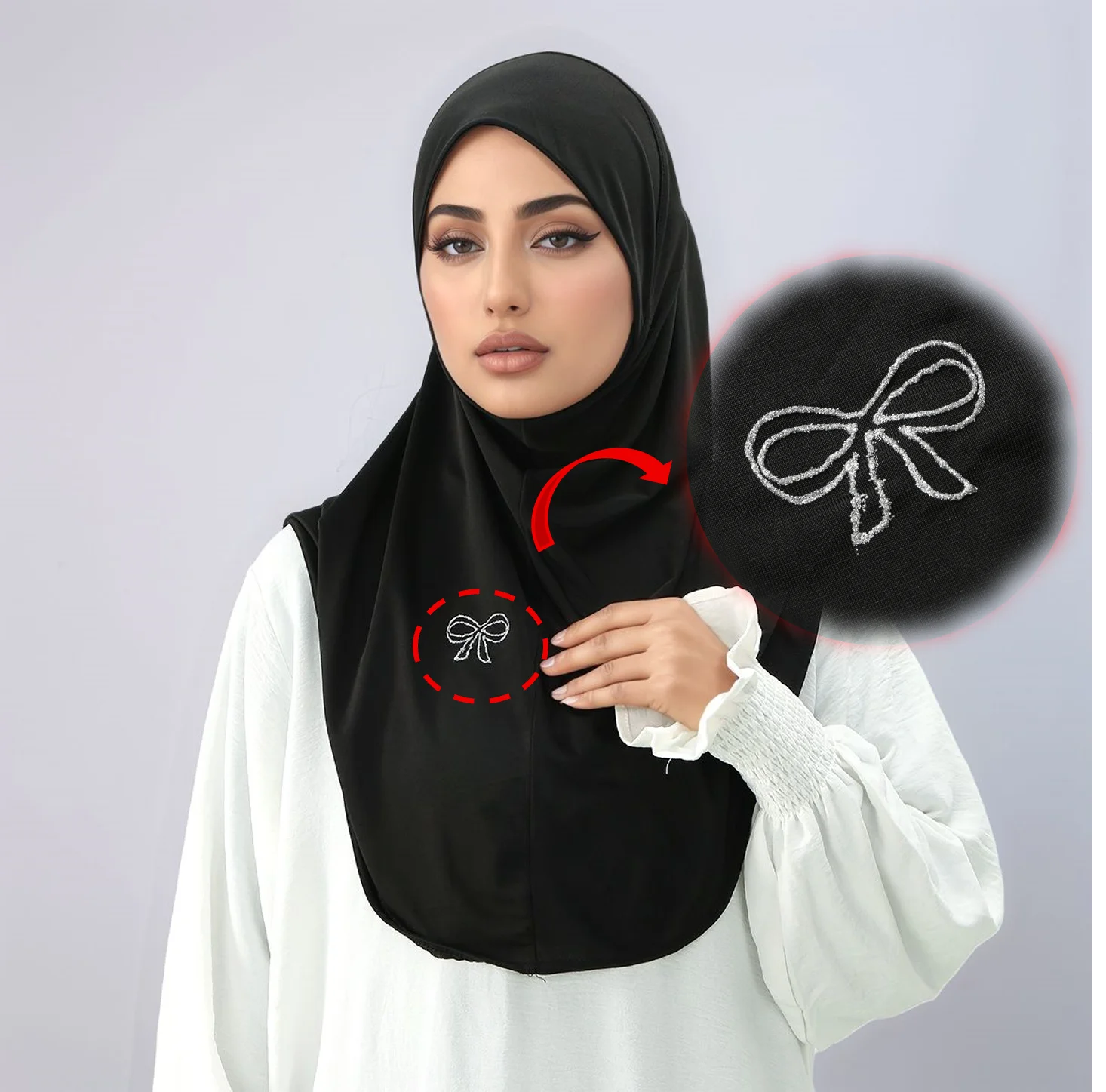 Covering Headscarf Sports Hijab Crystal Malaysia Tudung Gloden Embroidery Modal Instant Hijab Bonnet Muslim Women Prayer Hijab
