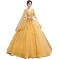 Lace Beading Quinceanera Dresses With Cape Small V Neck Quinceanera Gowns Sleeveless Plus Size Ball Gown Robe De Bal